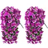 Cesta colgante de pared de buganvilias de Amazon transfronteriza Colgante de planta artificial Flor artificial Decoración de patio interior/exterior Paisajismo