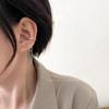 Pendientes de aro circulares de metal francés, nuevos y modernos, con diseño de nicho, únicos y elegantes, para mujer, con cara pequeña.