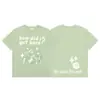 Marca Tendência Transfronteiriça Broken Planet Bp Estamparia com Espuma Alta Qualidade Manga Curta Europeia e Americana High Street Camiseta de Manga Curta para Casal Atacado