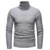 Suéter de cuello alto de moda para hombre, otoño e invierno, comercio exterior transfronterizo, estilo europeo y americano, camisa de corte entallado con giro juvenil