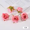 Novo Modelo de Cabeças de Flor Rosa Simulada Acessórios DIY Flor Artificial de Tecido de Seda Individual Decoração de Cena de Casamento Arranjo de Flores Adereços para Fotografia