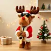 Papai Noel Elétrico Presente Brinquedo de Pelúcia Elétrico Árvore de Natal Cantando e Dançando Árvore de Natal Natal