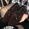 Zapatos de frijol de verano Daifa transfronterizos para hombre, calzado transpirable tipo perezoso, zapatos casuales de un paso, zapatos de trabajo modernos y versátiles
