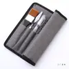Nuevo Set Transfronterizo de 18 Piezas de Pinceles de Nylon Multiusos para Cabello, Pinceles Acrílicos, Bolsas para Pintura en Lienzo y Materiales de Pintura