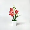 Mini Perfume Simulados Flores Artificiais de Lírio para Decoração de Casa, Enfeites de Mesa e Adereços de Fotografia