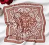 Pañuelo Cuadrado de Seda Sintética con Estampado Paisley Vintage, Pañuelo de Satén con Estampado de Cebra y Castillo, Accesorio para Traje y Camisa, Pañuelo de Cuello