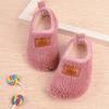 Calcetines de Piso de Invierno para Niños con Suela de Zapato Forro Polar Engrosado Antideslizante Suela Suave Calcetines de Zapato para Bebés Niños y Niñas