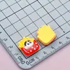 Personajes de Dibujos Animados Brillantes Comida Juego Galletas Tostada Baozi Nuevo Nuevo Pasador Cuerda para el Cabello Hebilla de Zapato Ropa Bricolaje Accesorios de Resina