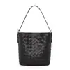 Bolso Cubo 2026 Nuevo Bolso para Mujer Primavera y Verano Piel Genuina Bolso de Hombro Cruzado de Alta Gama Tejido para Viajes