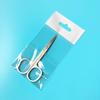 Fábrica en stock con embalaje tijeras de belleza de acero inoxidable tijeras para recortar cejas tijeras para vello nasal tijeras de punta bolsa opp tijeras de belleza