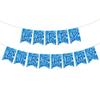 Conjunto de Talheres de Plástico Ondas do Oceano com Três Peças: Prato, Guardanapo, Copo de Papel, Toalha de Mesa, Decoração de Festa, Decoração de Mesa Estilo Universitário
