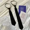 Gravata Borboleta DK Homens e Mulheres Casal Estudantes Estilo Universitário Pessoas Preguiçosas Nó de Zíper Grátis Escola para Camisa JK Cor Sólida Tendência