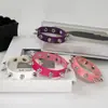 Subcultura de Moda Japonesa y Coreana Estilo Punk Oscuro Pulsera de Remaches Pulsera de Cuero de Moda Pulsera para Pareja Rockera