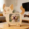 Marco de Fotos Personalizado con Forma de Gato Soporte de Escritorio Marco de Fotos Dormitorio Sala de Estar Exhibidor Conmemorativo de Fotos de Mascotas Decoración