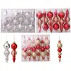 Decoración Navideña al por Mayor Transfronteriza Colgante de Calabaza Cadena de Bolas Navideñas Cadena de Cuentas Decoración Colgante Bola de Regalo Navideño