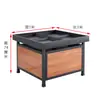 Prateleira de Frutas Yonghui Supermercado Exibição Aço Madeira Ilha Prateleira de Legumes Multi-Camada Ajustável Trapezoidal Plataforma Comercial