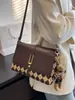 Bolso Pequeño de Moda de Este Año con Color Contrastante Simple para Mujer 2026 Primavera Nuevo Estilo Bolso Pequeño Cruzado de Hombro Único con Textura de Moda