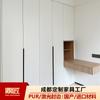 Ventas Directas de Fábrica Muebles a Medida para Toda la Casa en Sichuan Dormitorio Vestidor Puerta Extremadamente Simple de Piso a Techo Madera Maciza Armario Simple
