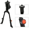 Bicicleta de montaña aleación de aluminio soporte doble soporte de pie para bicicleta ajustable varilla de estacionamiento soporte medio retráctil de espiga