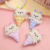 Tela Nueva de Primavera Cono de Gato Muñeco de Dibujos Animados Broche Gatito Creativo Accesorios para el Cabello de Niños