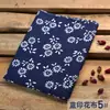 Wuzhen Azul Estampado Algodón Lino Floral Estilo Étnico Decoración Evento Mantel Tela para Cortina Decoración de Fondo Hecho a Mano