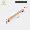 Manija de puerta de gabinete, cajón de gabinete, manija de madera maciza de armario, manija de puerta de madera de estilo chino nuevo en forma de puente de lujo ligero de alta gama