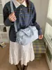Bolsa de Grande Capacidade para Mulheres 2026 Nova Moda Casual Estilo Fresco Bolsa de Ombro Leve para Viagem de Curta Distância Bolsa Transversal