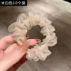 Anillo para el pelo de malla simple y elegante, tipo intestino grueso, para mujer, estilo coreano, estilo japonés, cuerda para el pelo, accesorio de moda elegante de alta gama para coleta