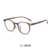 Armazones de Gafas para Mujer de Plástico y Acero Ultraligeros con Montura Redonda Pequeña Venta al por Mayor Armazones Modernos que Pueden ser Equipados con Lentes de Graduación Danyang Eyewear 93621