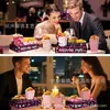 Ky019 Comercio Exterior Amor Día de San Valentín Noche de Película Fiesta Snacks Caja de Palomitas Bandeja Grande Portavasos
