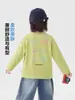 Camiseta de Manga Longa para Meninos Europeus Estilo Primavera/Outono Roupas 2026 Nova Roupa Infantil Crianças Bebê Outono Roupa Top de Algodão Puro Tendência