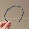 Faixa de Cabelo Ondulada Fina de Jeans de Alta Qualidade, Faixa de Cabeça Estilosa e Fashion de Topo Alto, Acessório de Cabelo para Mulheres, Presilha de Cabelo para Lavar o Rosto