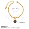 Moda Europeia e Americana Personalidade Cor Doce Pingente de Número Pulseira Enrolada Não Desbota Banhado a Ouro 18K Versátil Acessório de Mão