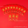 Oro puro 999, diseño de los doce animales del zodiaco, monedas cuadradas de oro, sobres rojos para atraer riqueza y buena fortuna, directo del fabricante, personalizable y disponible para venta al por mayor
