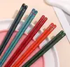 Palillos de aleación para uso doméstico, modelo nuevo de alta gama, un color por persona para compartir comidas individuales, palillos de uña resistentes a altas temperaturas