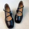 Sapatos de Salto Alto Estilo Novo 2026 para Mulheres, Elegantes e Confortáveis, Sapatos de Salto Grosso Estilo Francês, Deslumbrantes Sapatos Mary Jane Retrô