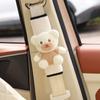 Almohadilla de hombro para cinturón de seguridad de coche con dibujos animados, bonita funda protectora antitensión para niños, ajustador, suministros de decoración interior de coche