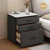 Nueva mesita de noche inteligente antirrobo para dormitorio, no requiere instalación, mueble de noche de madera maciza para uso doméstico, gabinete de almacenamiento multifuncional, seguro