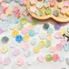 12mm Transparente Dos Tonos Pintura al Óleo Rosa Camelia Con Cuentas Cadena para Teléfono Móvil Pulsera Accesorios para Joyería DIY Venta al por Mayor
