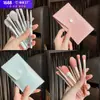 Bolsa de Belleza Personalizada Brocha de Maquillaje Juego de Ocho Piezas de Alta Calidad Portátil Brocha para Corrector y Polvos Herramienta de Maquillaje de Cerdas Suaves