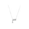Collar de Serpiente con Borla Brillante Plateada Modelo Nuevo 2026 Lujo Ligero Gama Alta Acero de Titanio Cadena para Clavícula que No se Desvanece con Elegante Temperamento