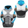 Sudadera con capucha Estampado Digital 3D Titán Yxiong Producto Nuevo Transfronterizo Cos Merchandising de Anime