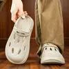 Zuecos de Verano para Hombre para Uso al Aire Libre, Viajes Diarios, Uso en Casa, Sandalias Deportivas Antideslizantes de Suela Blanda para Senderismo y Playa