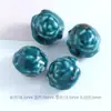 Material de miçangas de cordão de cerâmica formato de bola de rosa retrô miçangas soltas acessórios para pulseira e colar miçangas de cerâmica diy pequenos acessórios