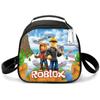 Bolsa de Almuerzo para Estudiantes de Primaria, Bolsa de Picnic, Bolsa de Hielo Redonda, Bolsa Térmica con Estampado Divertido, Bolsa de Hombro Única, Bolsa de Almuerzo de Dibujos Animados