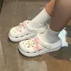 Sandálias de Verão Antiodor Antiderrapantes para Uso Externo Femininas com Sola Grossa, Sapatos Fechados para Praia Venda por Atacado
