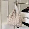Coreia do Sul Nova Bolsa Plissada Nuvem Moda Bolsa Tote Romboidal Bolsa de Ombro para Compras Grande Capacidade Bolsa de Ombro para o Dia a Dia Bolsa Feminina