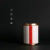 Nuevas latas de papel pequeñas de dos piezas con tapa de hierro Universal para té negro té verde latas redondas de papel empaque de té caja vacía fabricantes en stock