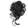 Fábrica al por mayor pinza para el cabello barba larga rizo anillo para el cabello cola de pollo capullo de cabello esponjoso cabello real cabeza de bola peluca mujeres