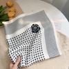 Estilo Xiao Xiang Retro Simple Estilo Coreano Lunares Cuadro Pequeño Dulce Moderno Bufanda Decorativa Profesional para Dama Regalo de Cumpleaños